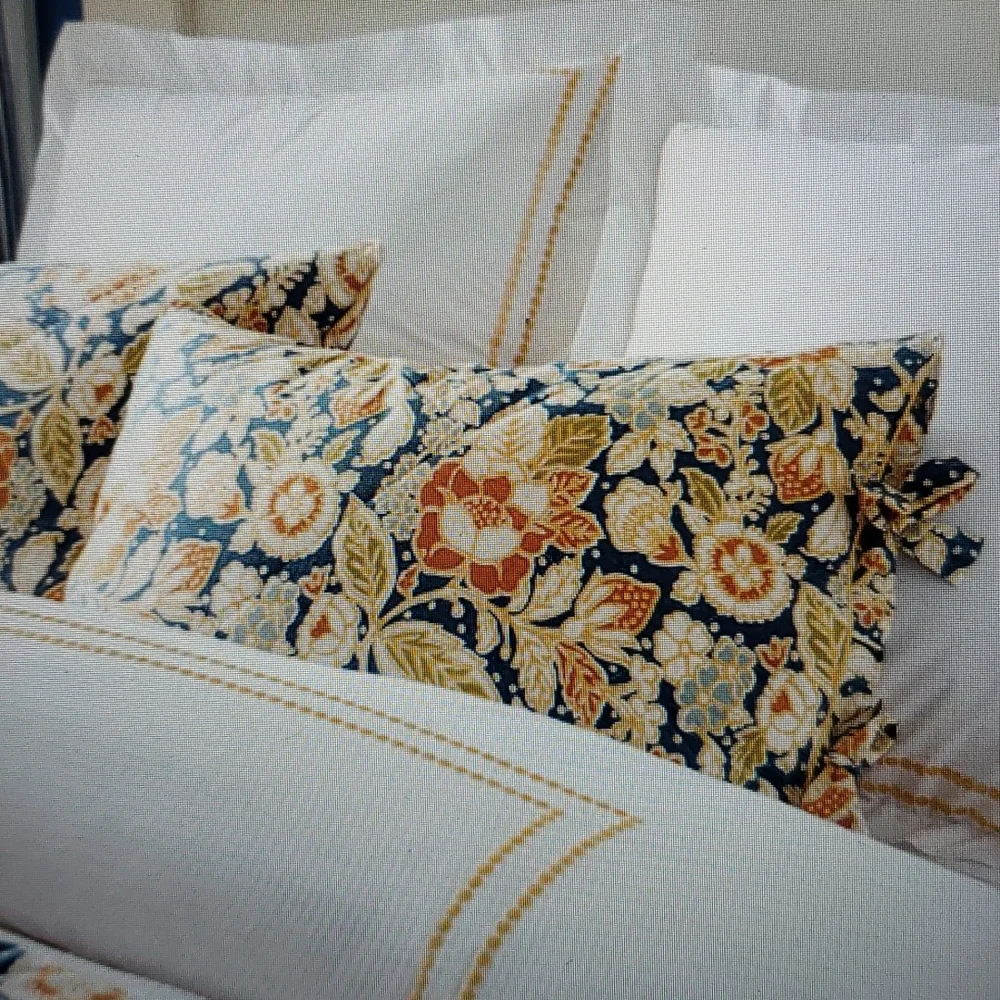 Pottery Barn MAGGIE Quilted Floral Euro Pillow Sham 26x26